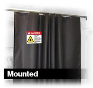 Mounted Laser Safety Barriers