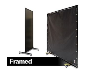 Framed Laser Safety Panels/Curtains